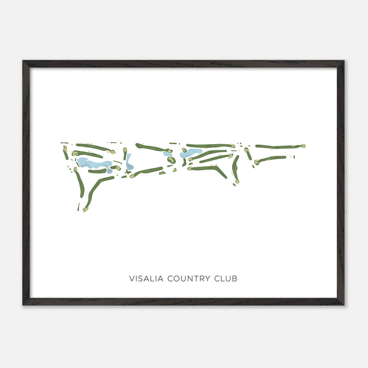 Print of Visalia Country Club Modern Map