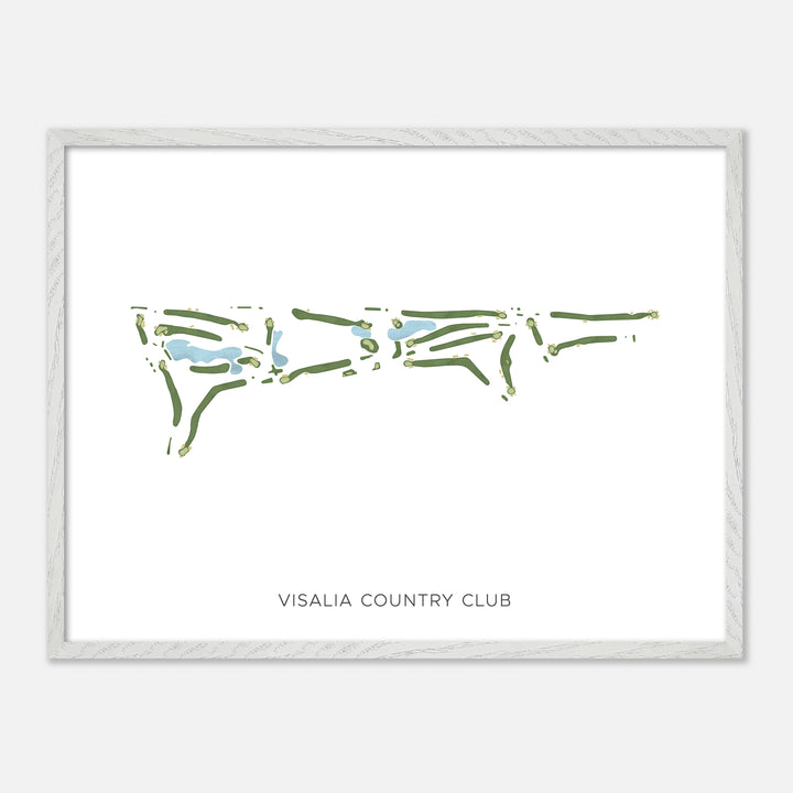 Print of Visalia Country Club Modern Map