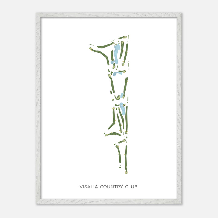 Print of Visalia Country Club Modern Map