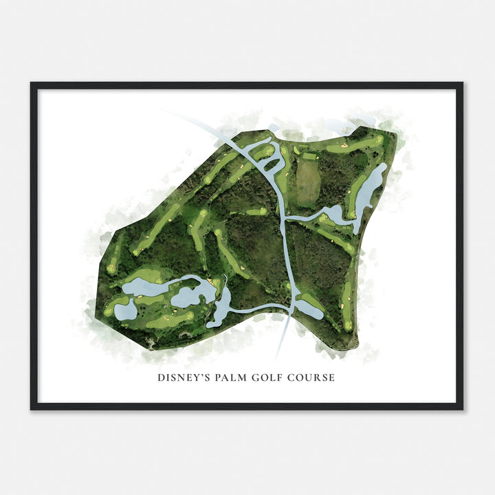 Print of Disney'S Palm Golf Course Classic Map