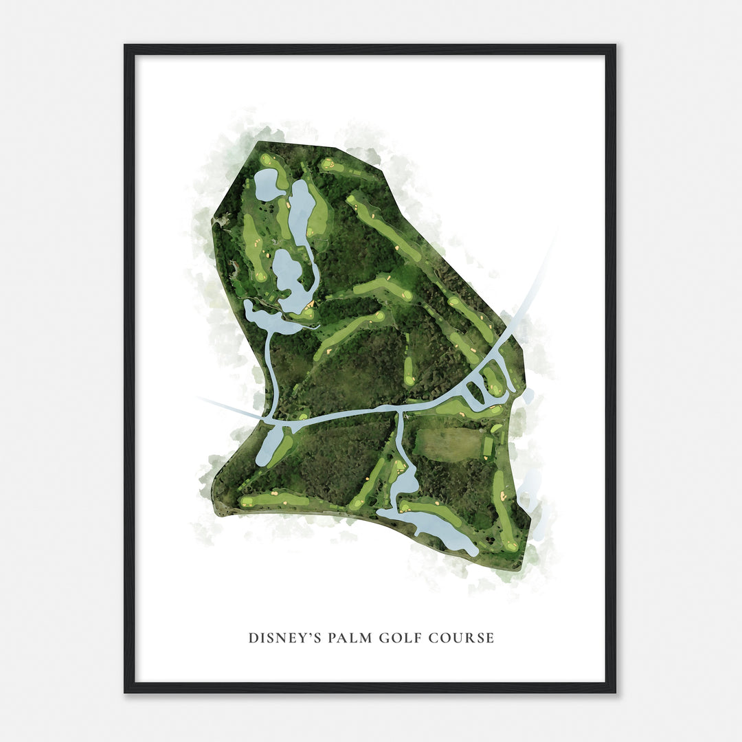 Print of Disney'S Palm Golf Course Classic Map