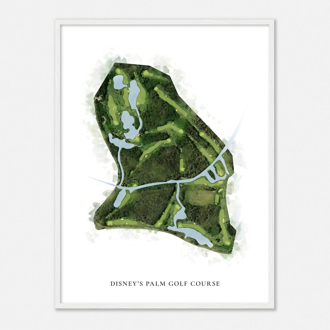 Print of Disney'S Palm Golf Course Classic Map