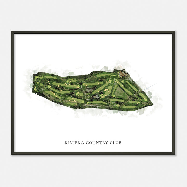 Print of Riviera Country Club Classic Map