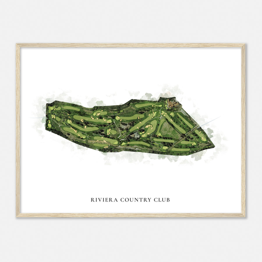 Print of Riviera Country Club Classic Map