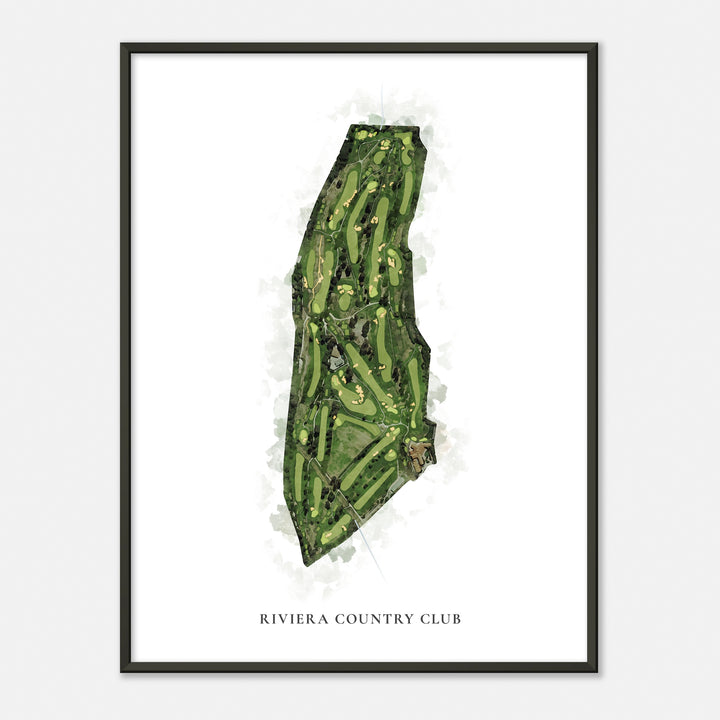 Print of Riviera Country Club Classic Map