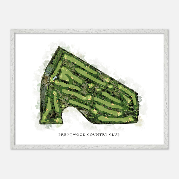 Print of Brentwood Country Club Classic Map