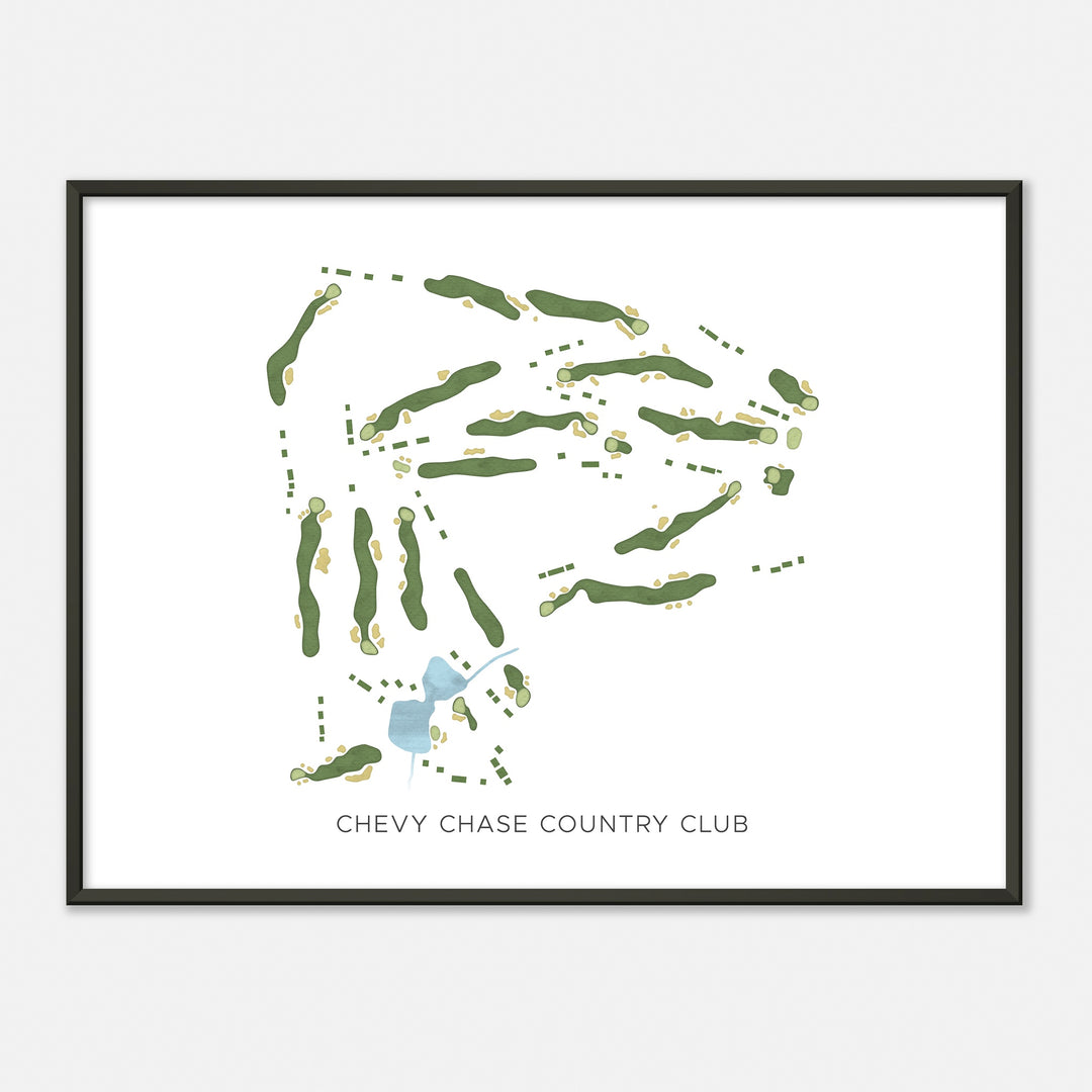 Print of Chevy Chase Country Club Modern Map