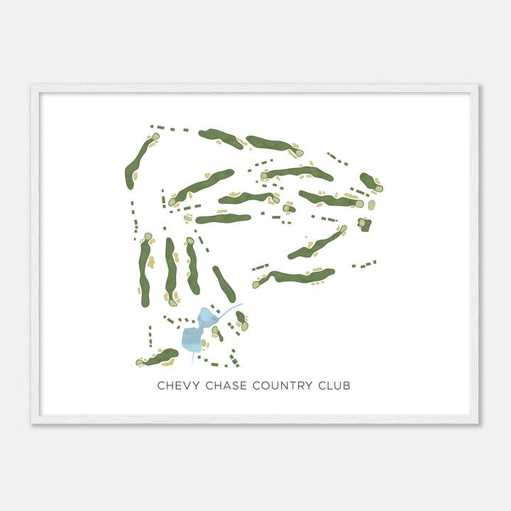 Print of Chevy Chase Country Club Modern Map