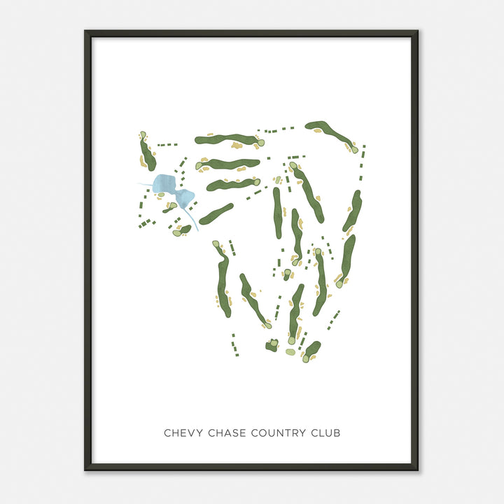 Print of Chevy Chase Country Club Modern Map
