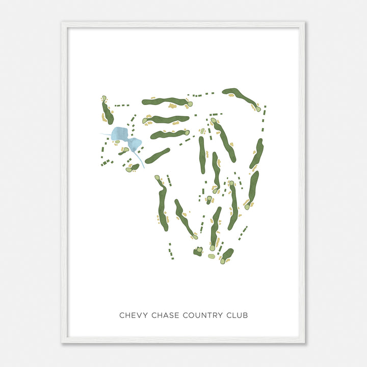 Print of Chevy Chase Country Club Modern Map