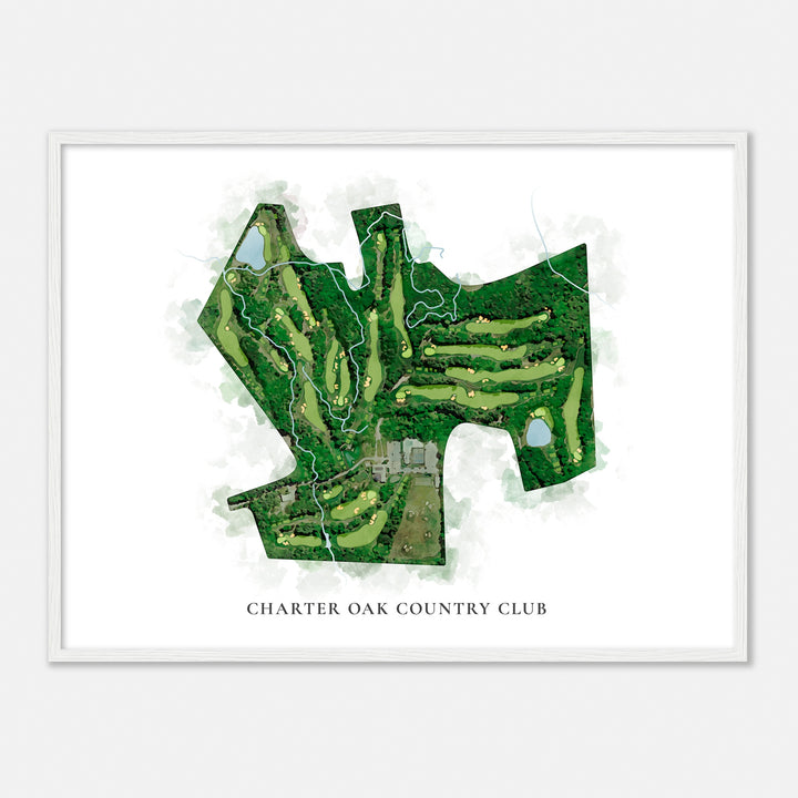 Print of Charter Oak Country Club Classic Map