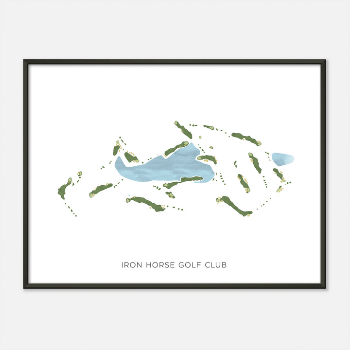 Print of Iron Horse Golf Club Modern Map