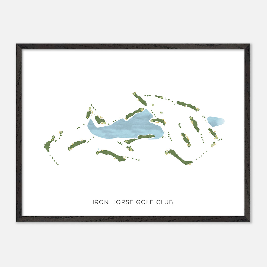 Print of Iron Horse Golf Club Modern Map