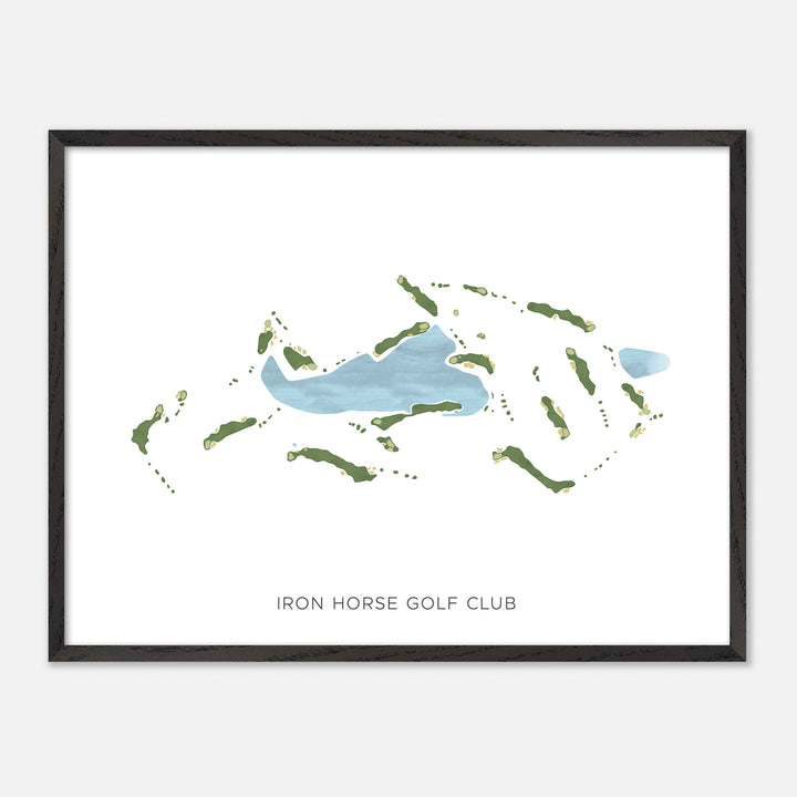 Print of Iron Horse Golf Club Modern Map