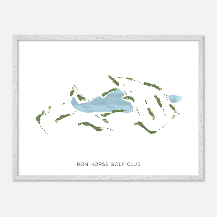 Print of Iron Horse Golf Club Modern Map