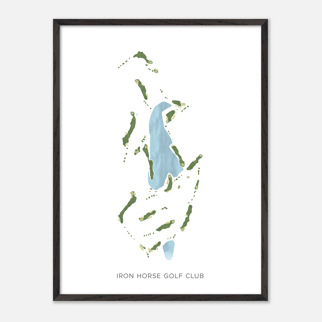 Print of Iron Horse Golf Club Modern Map
