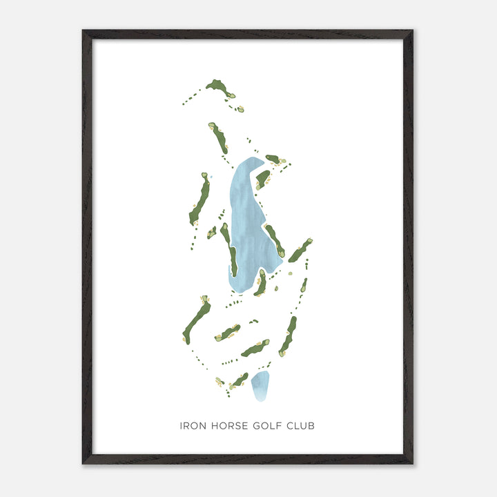 Print of Iron Horse Golf Club Modern Map
