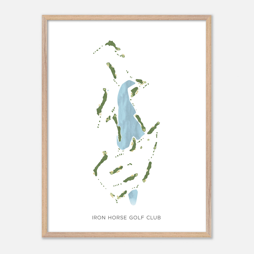 Print of Iron Horse Golf Club Modern Map