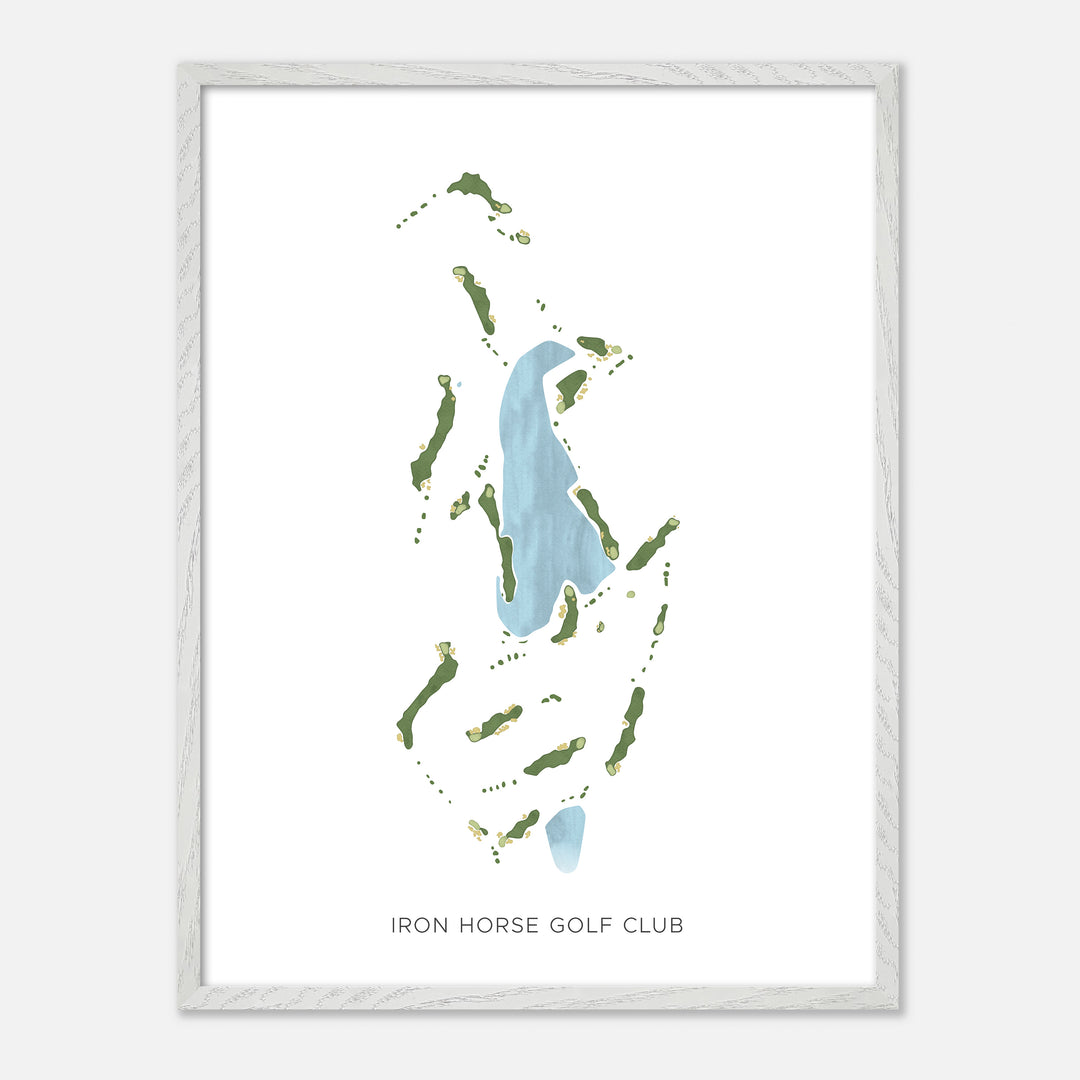 Print of Iron Horse Golf Club Modern Map