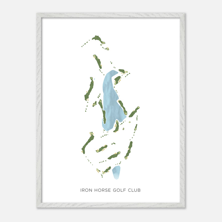 Print of Iron Horse Golf Club Modern Map