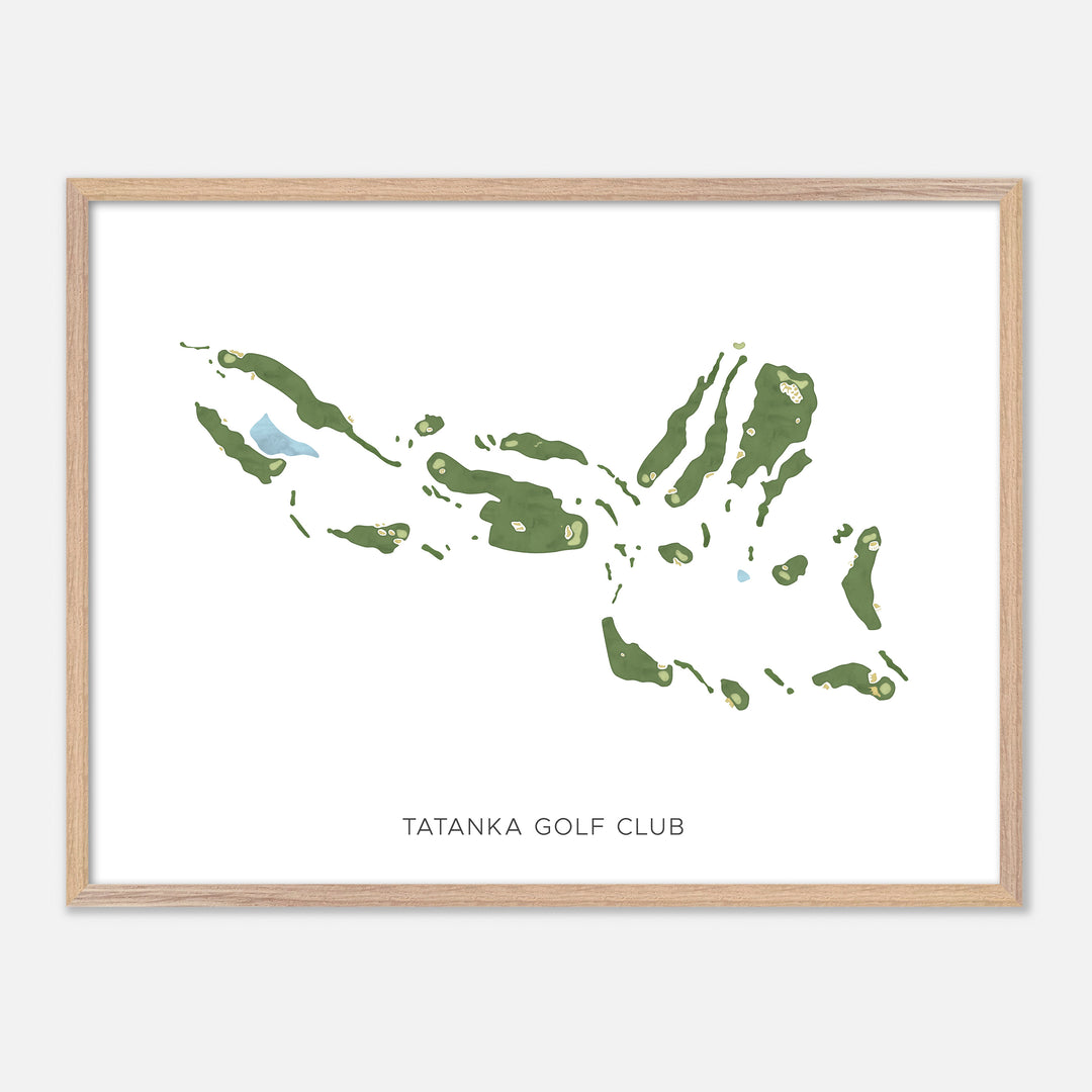 Print of Tatanka Golf Club Modern Map