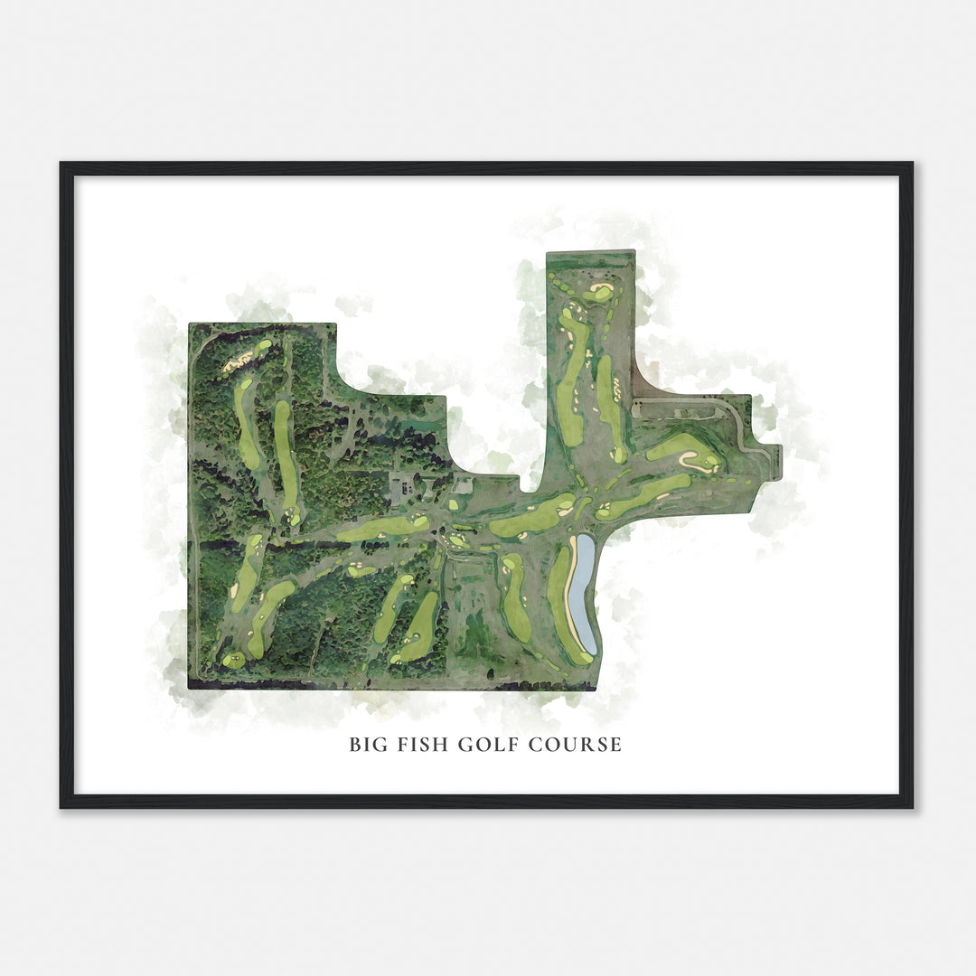 Print of Big Fish Golf Course Classic Map