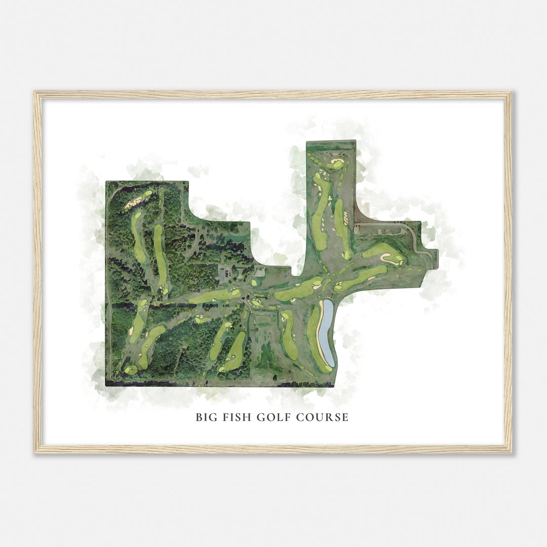 Print of Big Fish Golf Course Classic Map