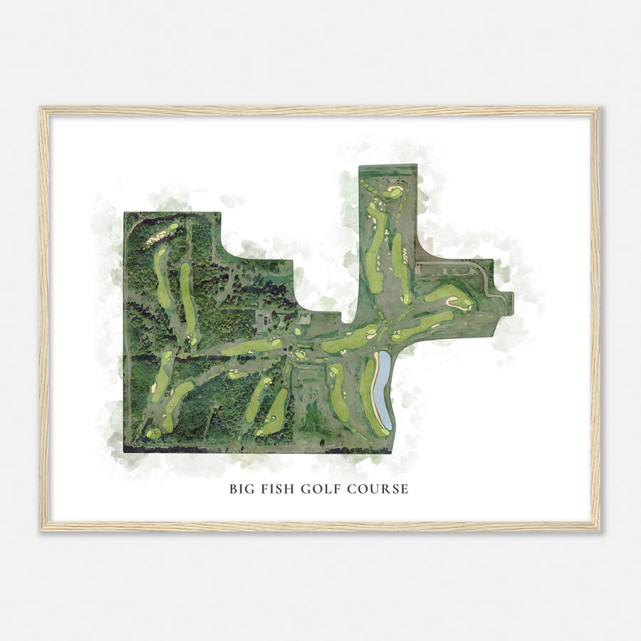 Print of Big Fish Golf Course Classic Map