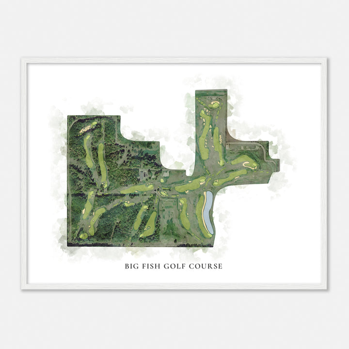 Print of Big Fish Golf Course Classic Map