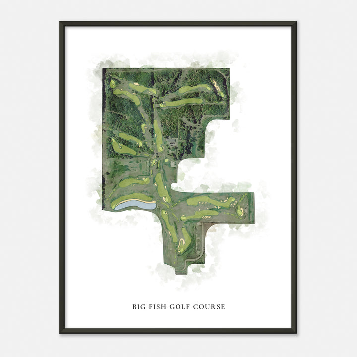 Print of Big Fish Golf Course Classic Map