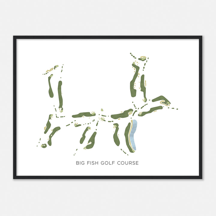 Print of Big Fish Golf Course Modern Map