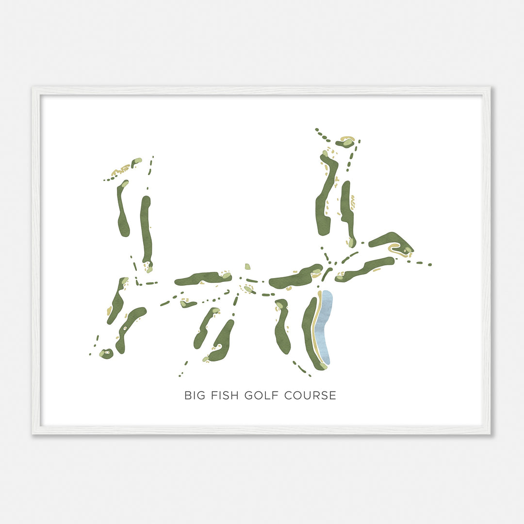 Print of Big Fish Golf Course Modern Map