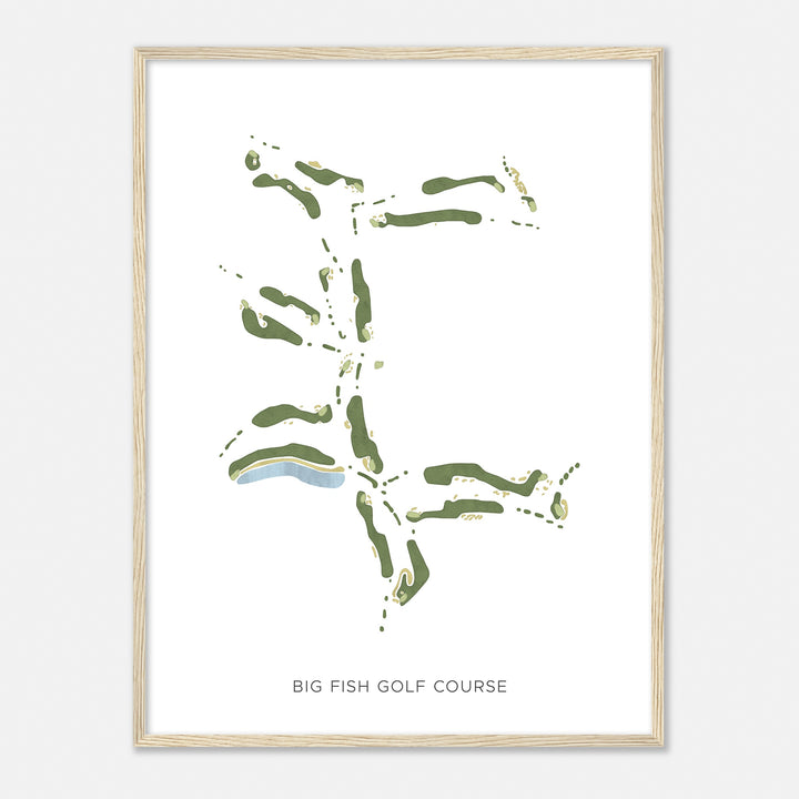 Print of Big Fish Golf Course Modern Map