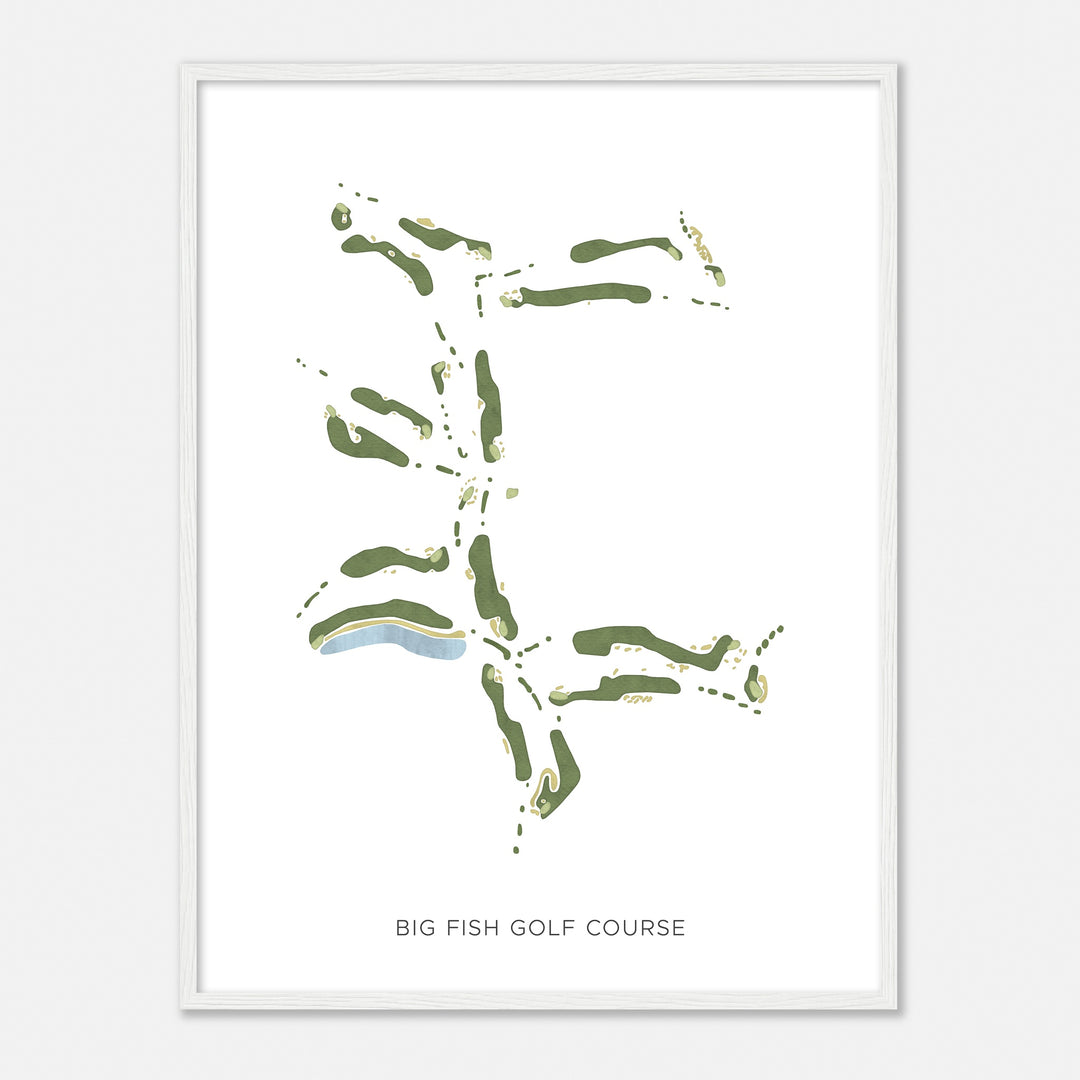 Print of Big Fish Golf Course Modern Map