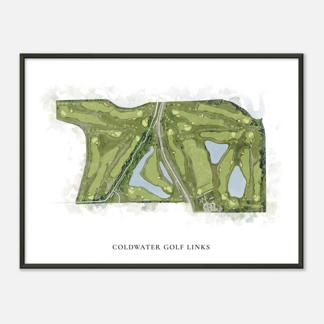 Print of Coldwater Golf Links Classic Map