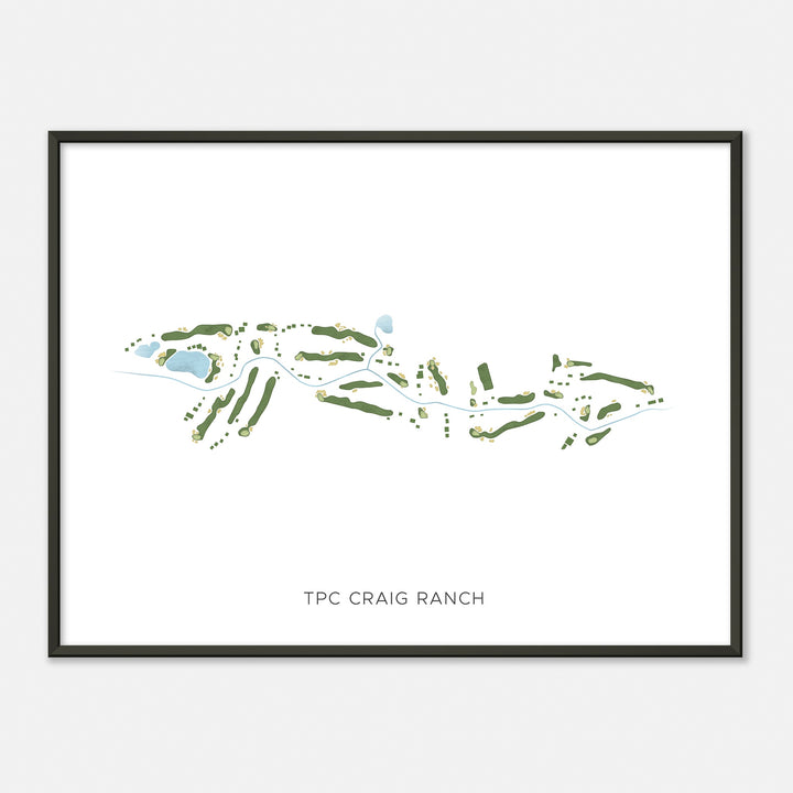 Print of Tpc Craig Ranch Modern Map