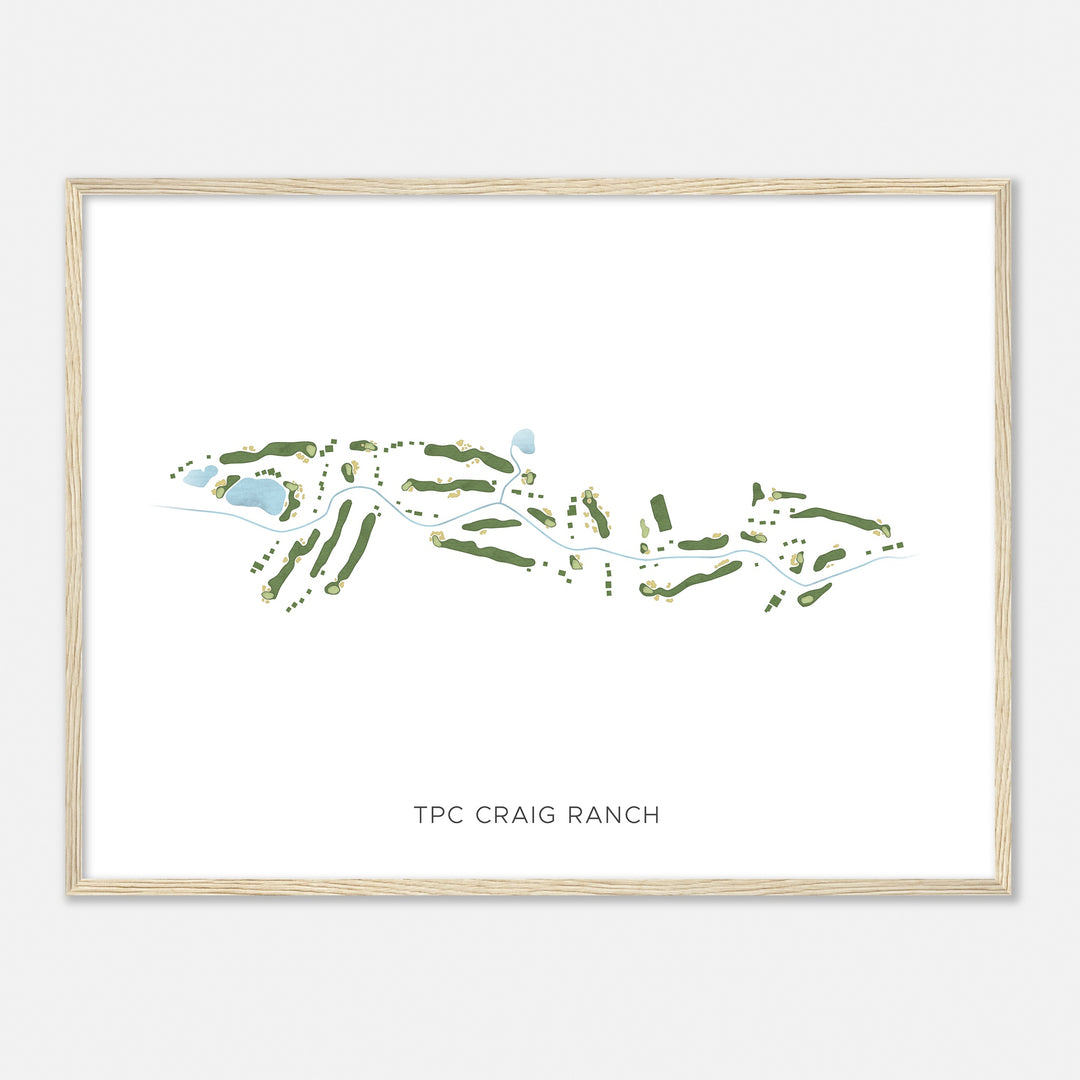 Print of Tpc Craig Ranch Modern Map