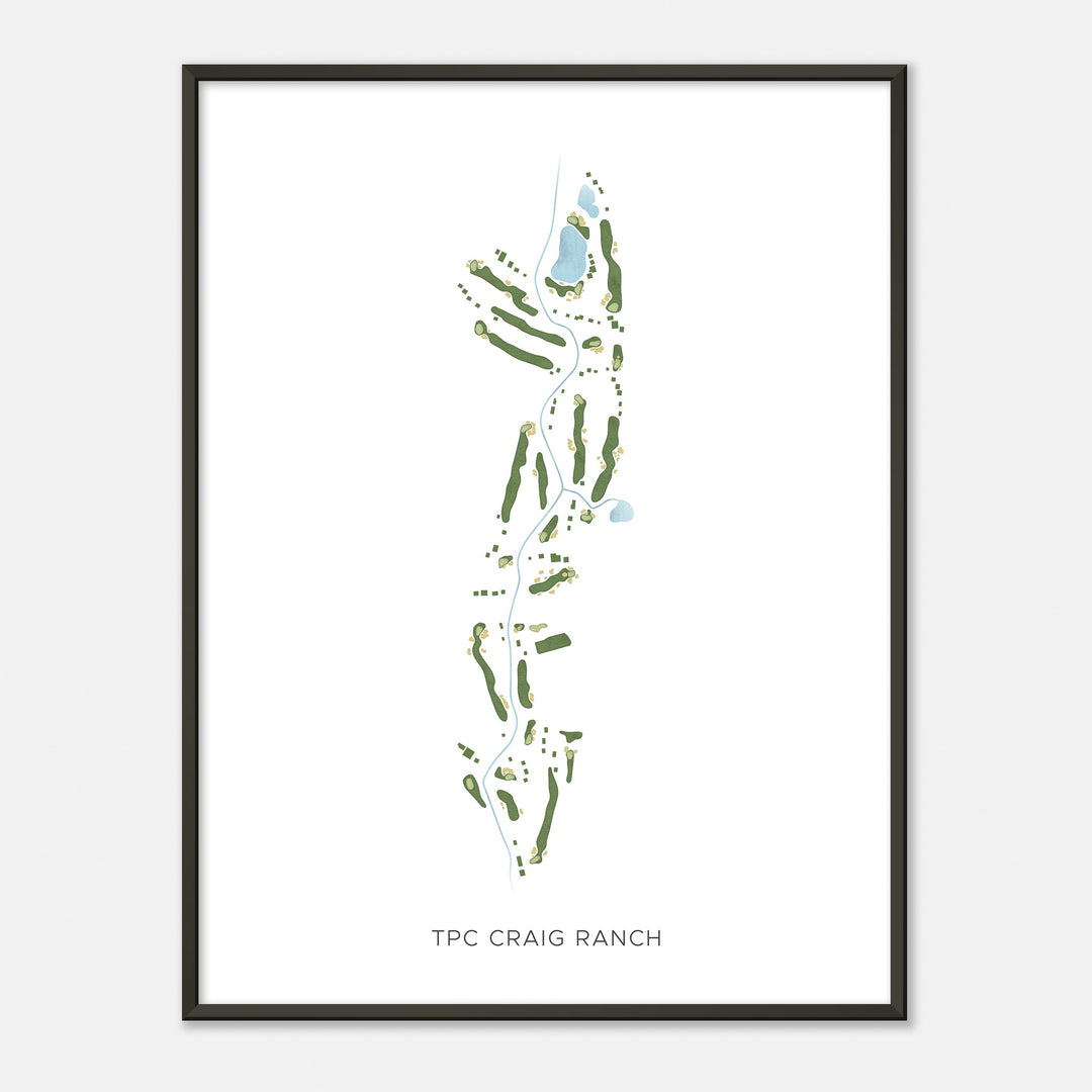 Print of Tpc Craig Ranch Modern Map