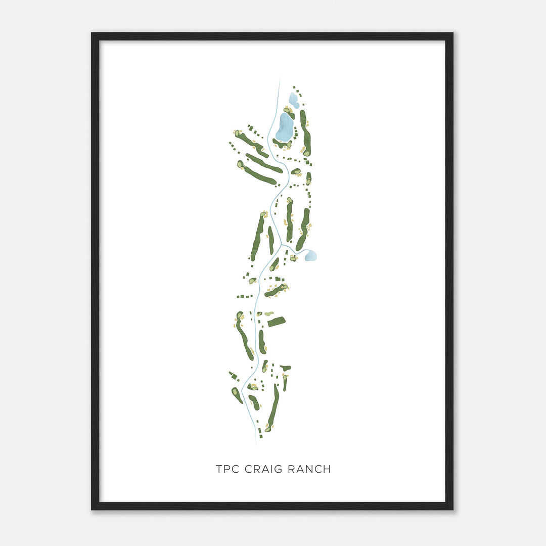 Print of Tpc Craig Ranch Modern Map