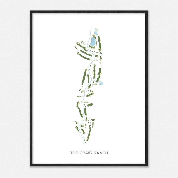 Print of Tpc Craig Ranch Modern Map