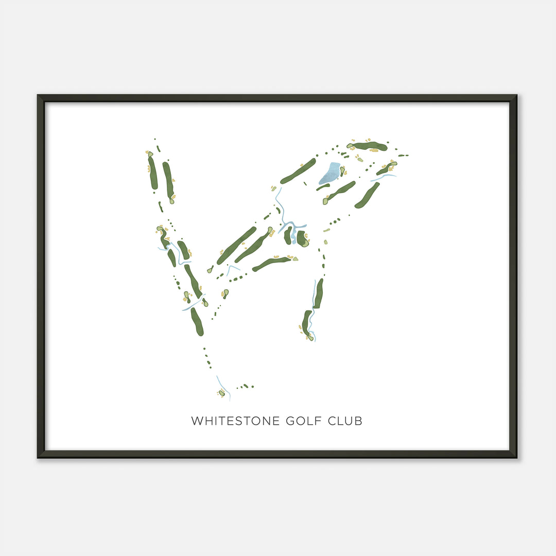 Print of Whitestone Golf Club Modern Map