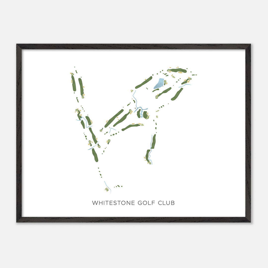 Print of Whitestone Golf Club Modern Map