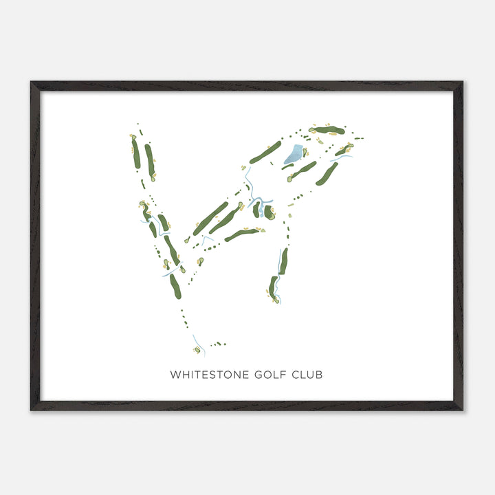 Print of Whitestone Golf Club Modern Map