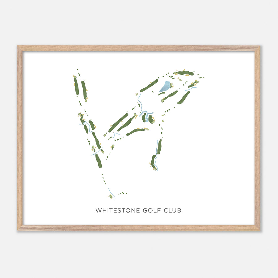 Print of Whitestone Golf Club Modern Map