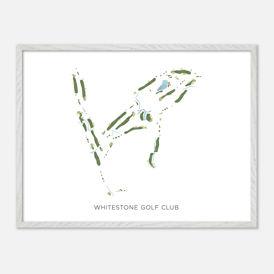 Print of Whitestone Golf Club Modern Map