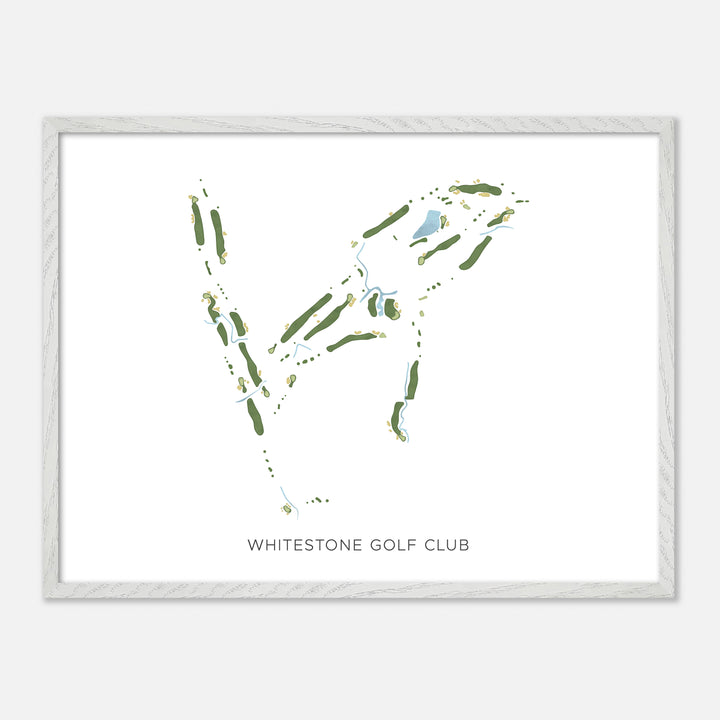 Print of Whitestone Golf Club Modern Map