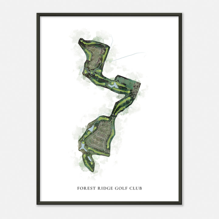 Print of Forest Ridge Golf Club Classic Map