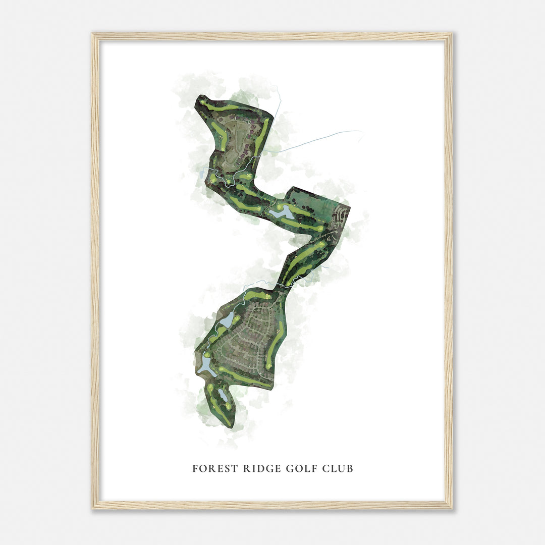 Print of Forest Ridge Golf Club Classic Map