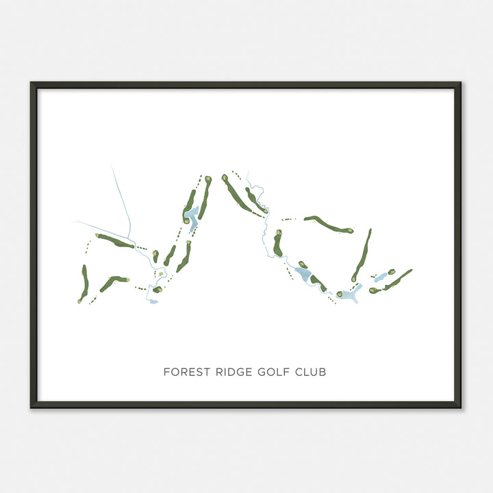 Print of Forest Ridge Golf Club Modern Map