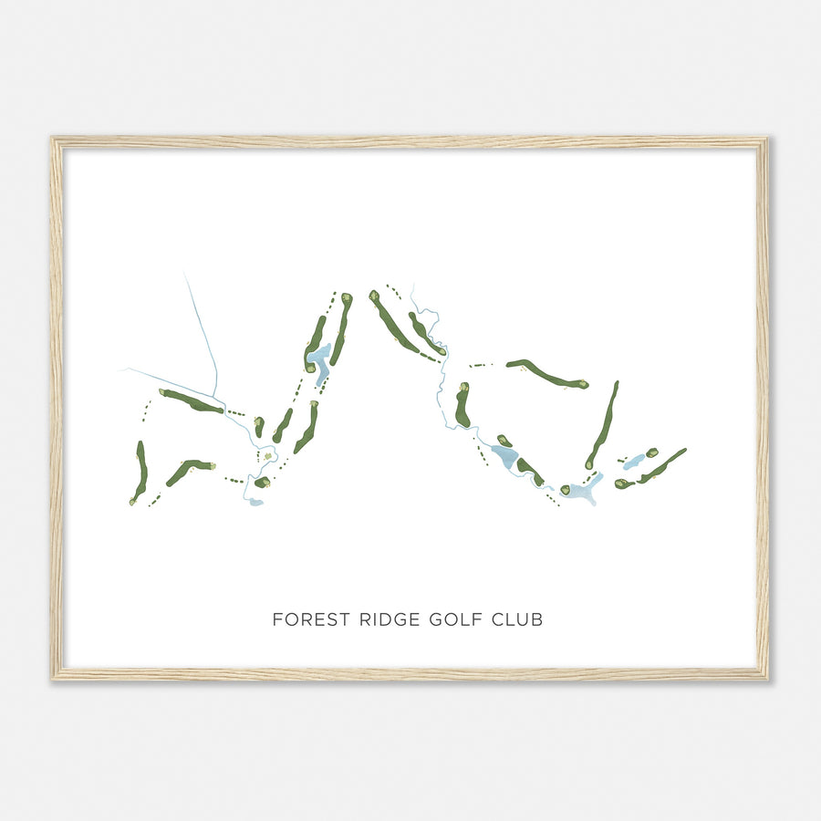 Print of Forest Ridge Golf Club Modern Map